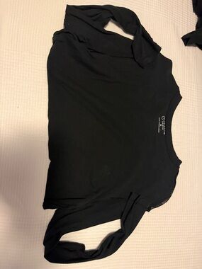 Primark Black Long-Sleeve Crewneck Top